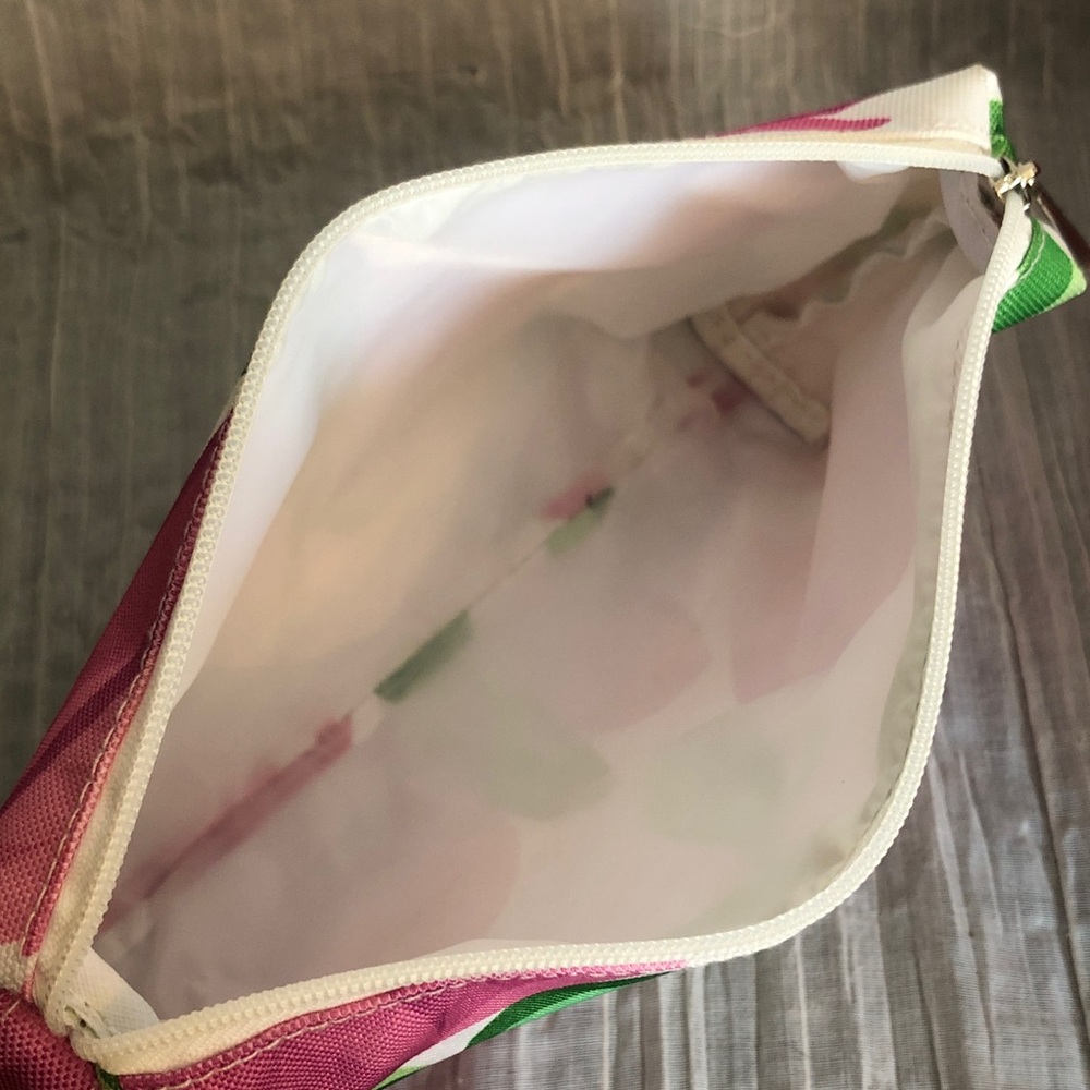 PERIEA set of 2 pink ditty bags laundry travel bags & CLINIQUE cosmetic bag NWOT - Picture 11 of 14